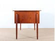 Scandinavian desk in teak.