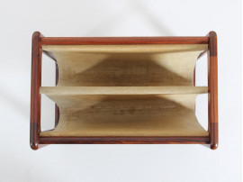 Scandinavian magazine rack in rosewood