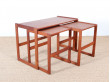 tables gigognes de Arne Hovmand-Olsen design danois scandinave vintage