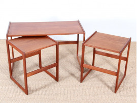 tables gigognes de Arne Hovmand-Olsen design danois scandinave vintage