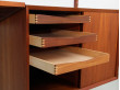 Bibliothèque murale en teck poul cadovious design scandinave danois vintage