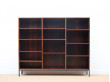 Bibliothèque en palissandre de rio design danois scandinave vintage