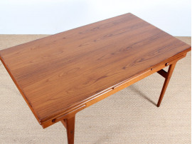 Table de repas en teck design scandinave danois vintage