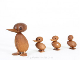 Grand canard en teck de Hans Bølling design scandinave vintage design danois