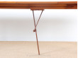 table carrée en teck à rallonges de H.W. klein 12 personnes design danois vintage
