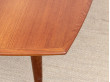 table carrée en teck à rallonges de H.W. klein 12 personnes design danois vintage