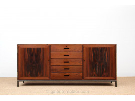 buffet enfilade scandinave en palissandre de Rio meubles vintage danois