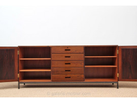 buffet enfilade scandinave en palissandre de Rio meubles vintage danois