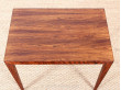 petite table d'appoint ou bout de canapé en palissandre de rio severin hansen haslev moblelfabrik design scandinave vintage