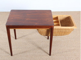 Scandinavian seweing table in rosewood