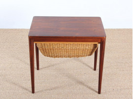 Scandinavian seweing table in rosewood