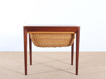 Scandinavian seweing table in rosewood
