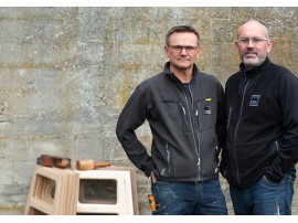 Bureau scandinave en teck et chêne 