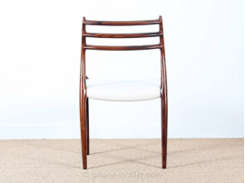 suite de 6 chaises 78 de niels O. Moller palissandre de rio design danois design scandinave neuf