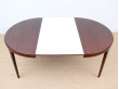 Table de repas scandinave ronde en palissandre de rio