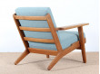 paire de fauteuils scandinaves modèle GE 390 de Hans Wegner pour Getama