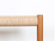 Banc scandinave n°63 A en teck et corde de Niels Moller pour JL Mollers 120 cm