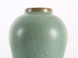 scandinavian ceramic Large gourd vase with relief dots by Ewald Dahlskog for Bo Fajans.