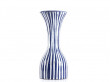 Scandinavian ceramic vase with textured stripes by Mari Simmulson for Upsala Ekeby.