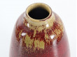 Scandinavian unique stoneware vase with oxblood glaze by Henning Nilsson for Höganäs