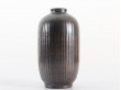 scandinavian unique textured and saltglazed vase by Arthur Andersson for Wallåkra.