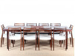 table de repas scandinave en palissandre de rio rectagulaire 10 personnes