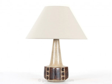Scandinavian lamp by Marianne Starck for Michael Andersen brown with dots