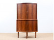 Encoignure ou meuble d'angle scandinave en palissandre de Rio