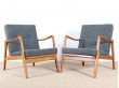 Paire de fauteuils scandinaves