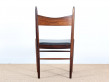 Suite de 4 chaises en palissandre de rio design scandinave