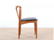 Suite de 4 chaises Juliane en teck de Johannes Andersen design scandinave vintage