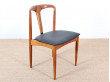 Suite de 4 chaises Juliane en teck de Johannes Andersen design scandinave vintage