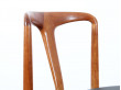 Suite de 4 chaises Juliane en teck de Johannes Andersen design scandinave vintage