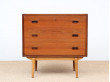 Petite commode secretaire scandinave en teck