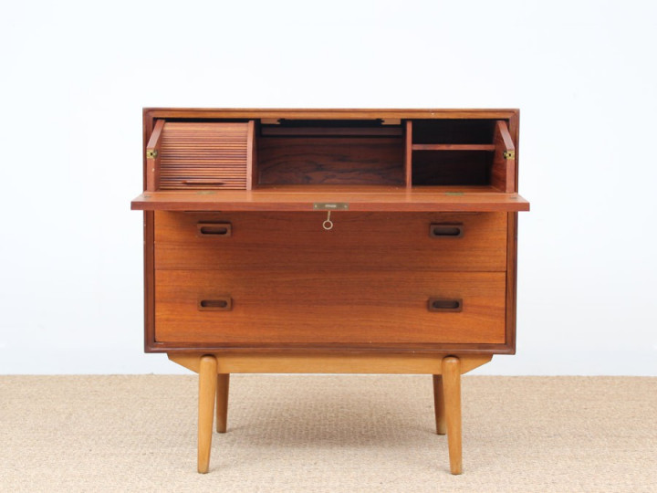 Petit secretaire scandinave en teck