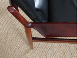 Pair of Scandinavian easy chairs in Rio rosewood, N 431