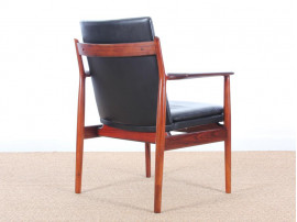 Pair of Scandinavian easy chairs in Rio rosewood, N 431