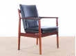 Pair of Scandinavian easy chairs in Rio rosewood, N 431