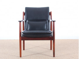 Pair of Scandinavian easy chairs in Rio rosewood, N 431