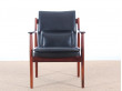 Pair of Scandinavian easy chairs in Rio rosewood, N 431