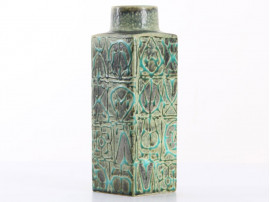 Royal Copenhagen Tall Green Baca Vase