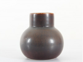 Rorstrand Small CEA Brown Haresfur Glaze Vase