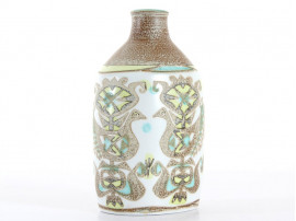 Aluminia Baca Vase/Bottle Bird Motif