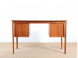 Petit bureau scandinave en teck 