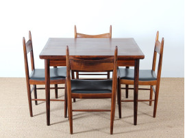 Scandinavian dining table in rosewood 4-6 p.