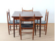 Scandinavian dining table in rosewood 4-6 p.