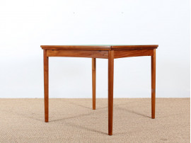 Danish teak game table with reversible top