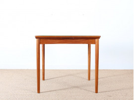 Danish teak game table with reversible top