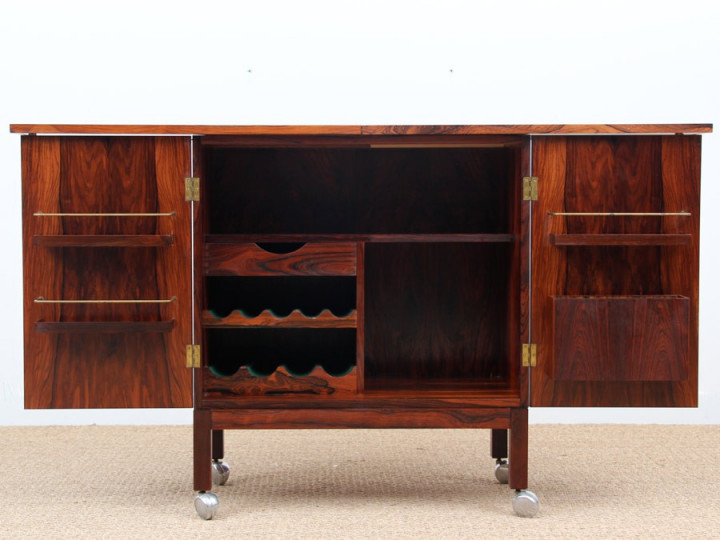 Danish Modern Bar Cabinet by Bruksbo