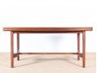 Sandinavian dining table in mahogany